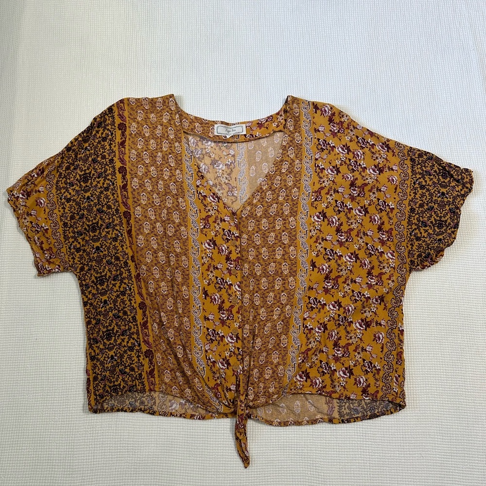 Hippie Rose Button down Blouse